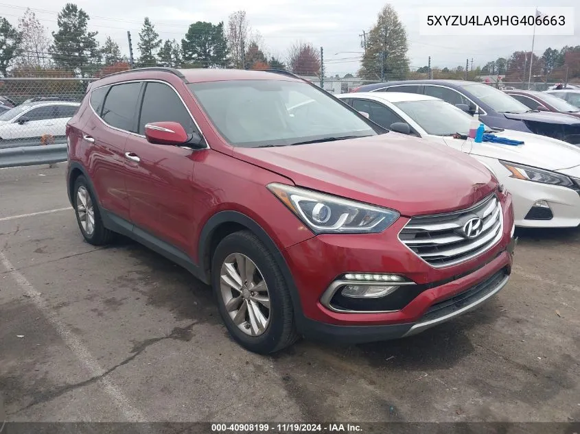 2017 Hyundai Santa Fe Sport 2.0T VIN: 5XYZU4LA9HG406663 Lot: 40908199