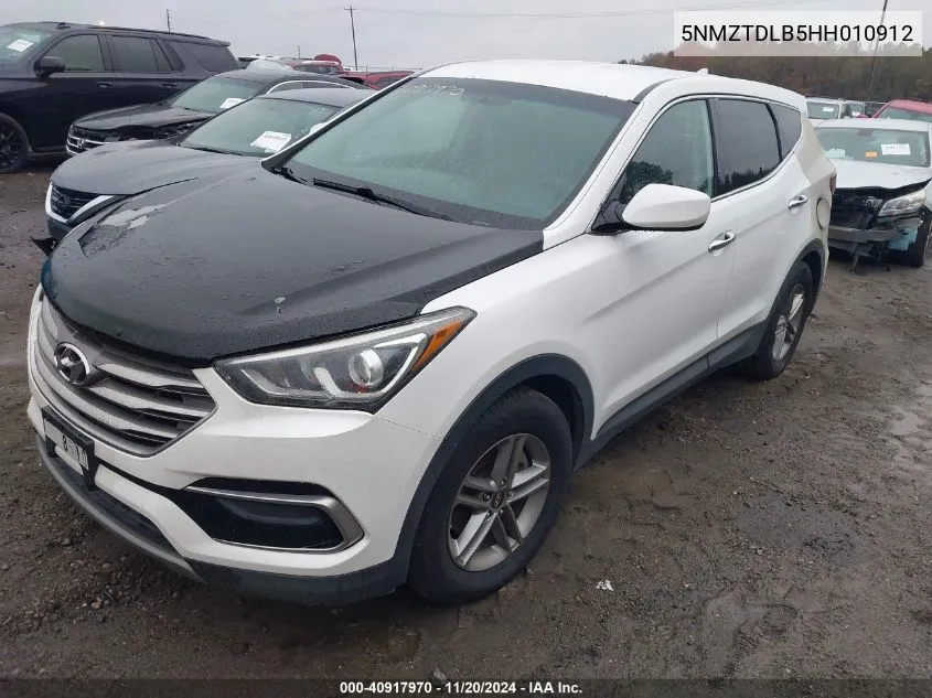 2017 Hyundai Santa Fe Sport 2.4L VIN: 5NMZTDLB5HH010912 Lot: 40917970