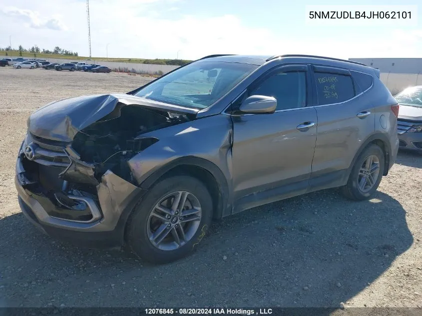 5NMZUDLB4JH062101 2018 Hyundai Santa Fe Sport 2.4 Se