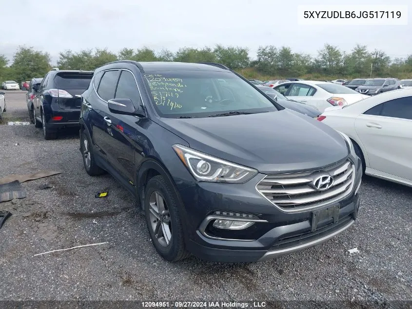 2018 Hyundai Santa Fe Sport 2.4 Premium VIN: 5XYZUDLB6JG517119 Lot: 12094951