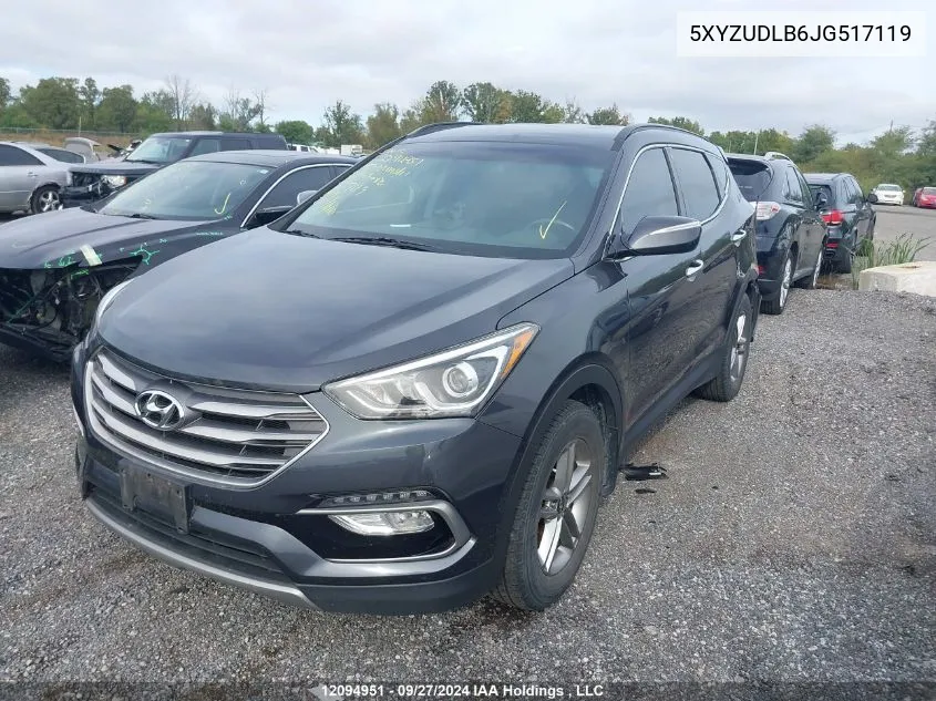 2018 Hyundai Santa Fe Sport 2.4 Premium VIN: 5XYZUDLB6JG517119 Lot: 12094951