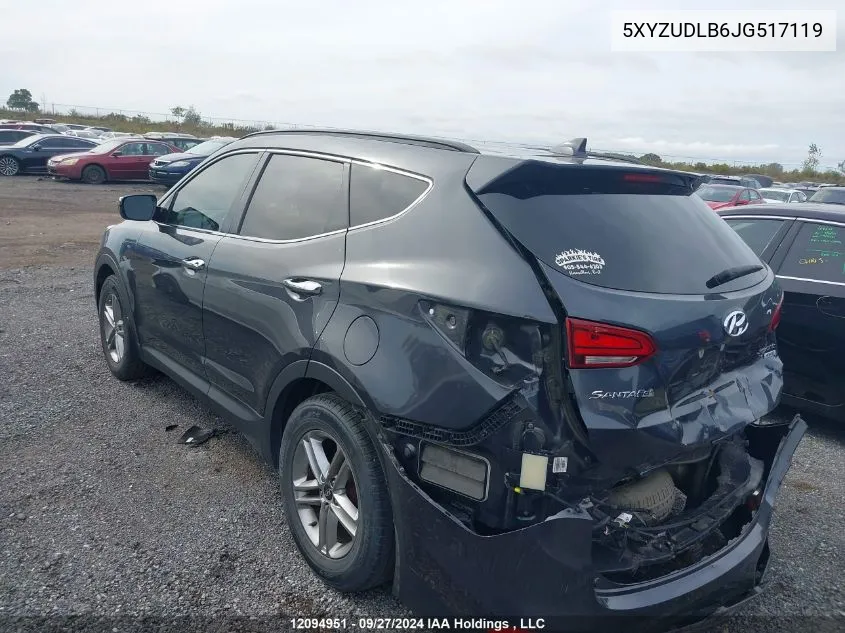 2018 Hyundai Santa Fe Sport 2.4 Premium VIN: 5XYZUDLB6JG517119 Lot: 12094951