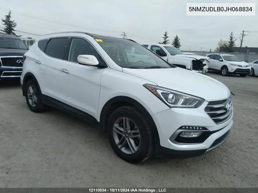 2018 Hyundai Santa Fe Sport 2.4 Se VIN: 5NMZUDLB0JH068834 Lot: 12110034