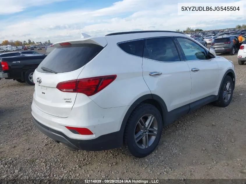 2018 Hyundai Santa Fe Sport VIN: 5XYZUDLB6JG545504 Lot: 12114839