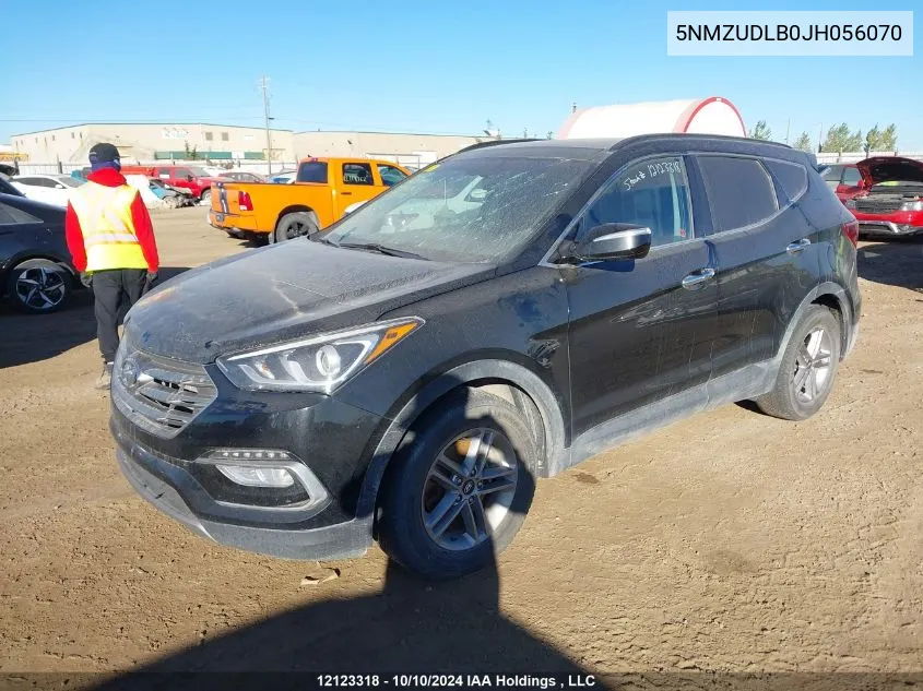 2018 Hyundai Santa Fe Sport VIN: 5NMZUDLB0JH056070 Lot: 12123318