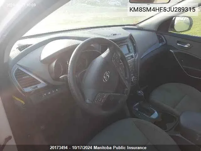 KM8SM4HF5JU289315 2018 Hyundai Santa Fe Xl