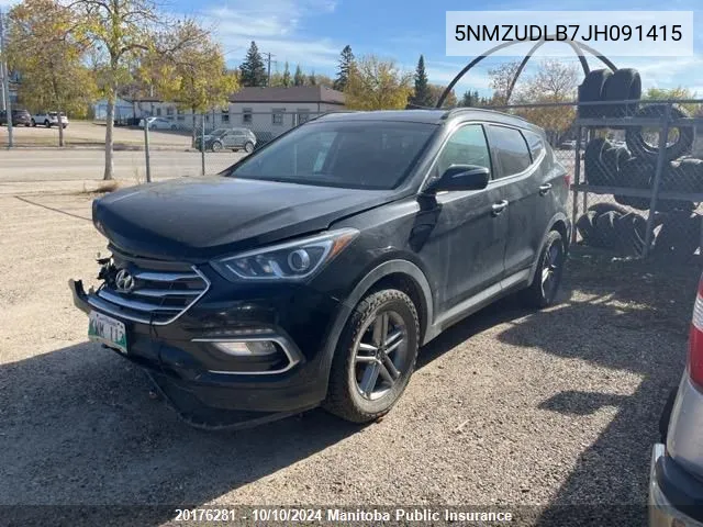 2018 Hyundai Santa Fe Sport VIN: 5NMZUDLB7JH091415 Lot: 20176281