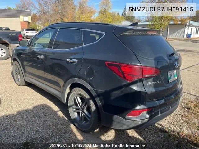 2018 Hyundai Santa Fe Sport VIN: 5NMZUDLB7JH091415 Lot: 20176281