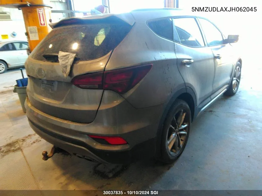 2018 Hyundai Santa Fe Sport VIN: 5NMZUDLAXJH062045 Lot: 30037835