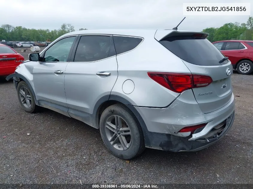 2018 Hyundai Santa Fe Sport 2.4L VIN: 5XYZTDLB2JG541856 Lot: 39336961