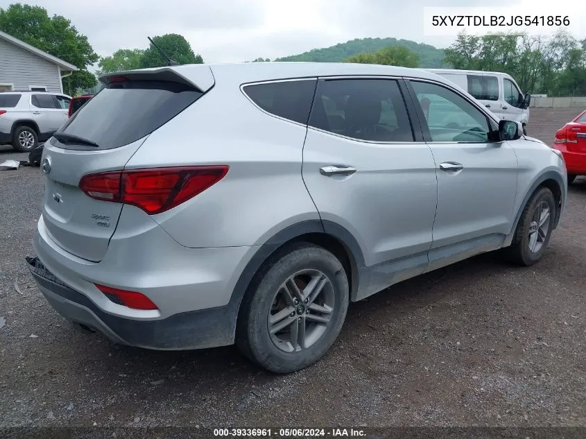 2018 Hyundai Santa Fe Sport 2.4L VIN: 5XYZTDLB2JG541856 Lot: 39336961