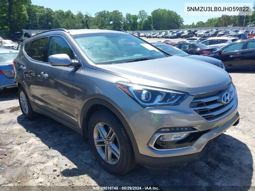 2018 Hyundai Santa Fe Sport 2.4L VIN: 5NMZU3LB0JH059822 Lot: 39518745