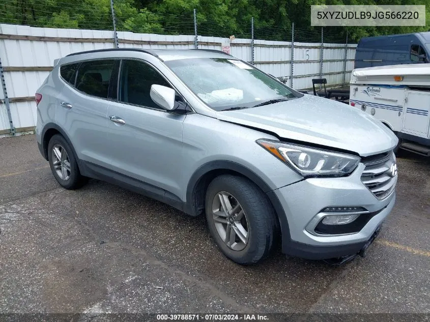 2018 Hyundai Santa Fe Sport 2.4L VIN: 5XYZUDLB9JG566220 Lot: 39788571