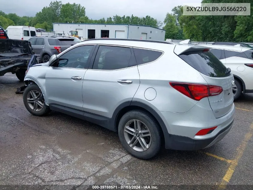 2018 Hyundai Santa Fe Sport 2.4L VIN: 5XYZUDLB9JG566220 Lot: 39788571