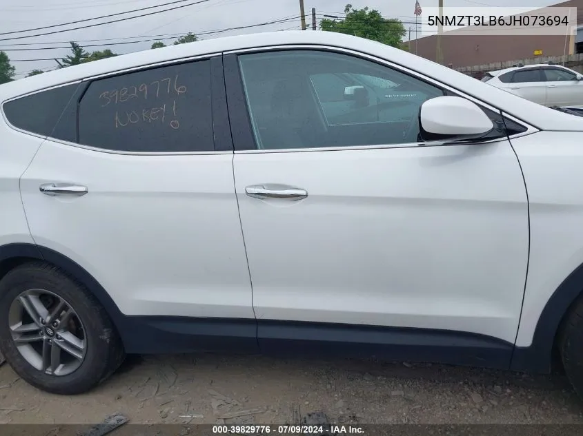 5NMZT3LB6JH073694 2018 Hyundai Santa Fe Sport 2.4L