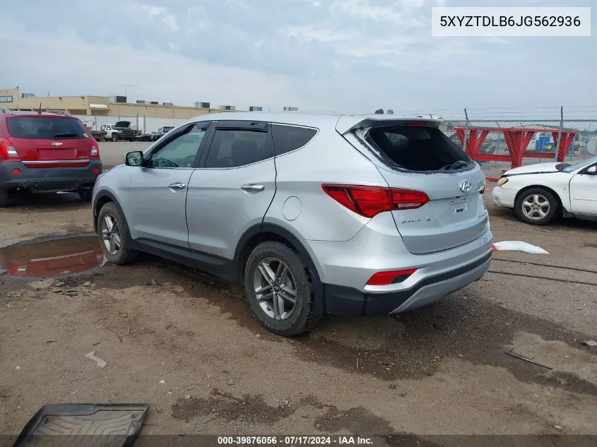 5XYZTDLB6JG562936 2018 Hyundai Santa Fe Sport 2.4L