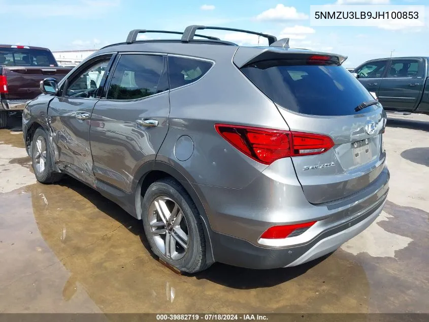 5NMZU3LB9JH100853 2018 Hyundai Santa Fe Sport 2.4L