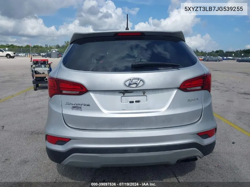 2018 Hyundai Santa Fe Sport 2.4L VIN: 5XYZT3LB7JG539255 Lot: 39897536