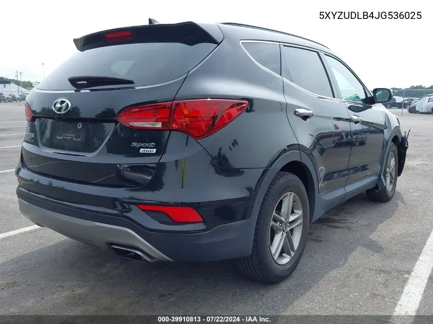 5XYZUDLB4JG536025 2018 Hyundai Santa Fe Sport 2.4L