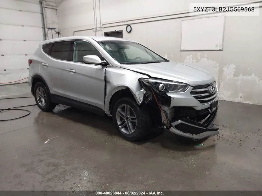 5XYZT3LB2JG569568 2018 Hyundai Santa Fe Sport 2.4L