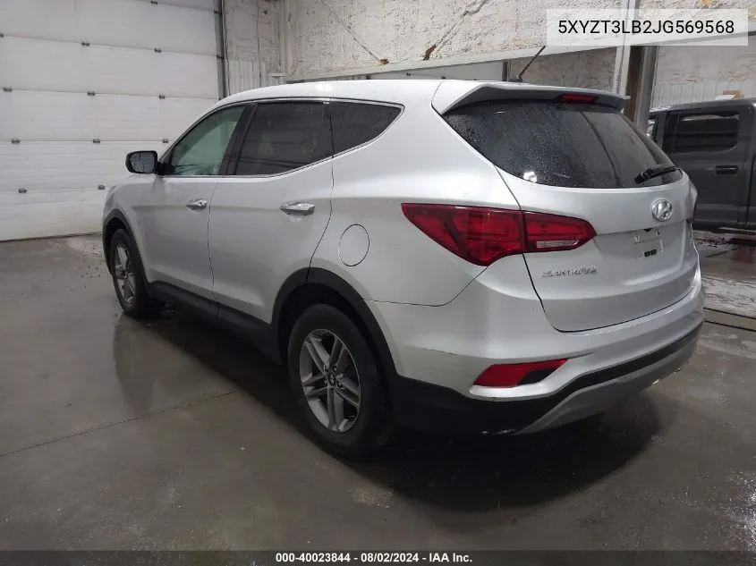 2018 Hyundai Santa Fe Sport 2.4L VIN: 5XYZT3LB2JG569568 Lot: 40023844