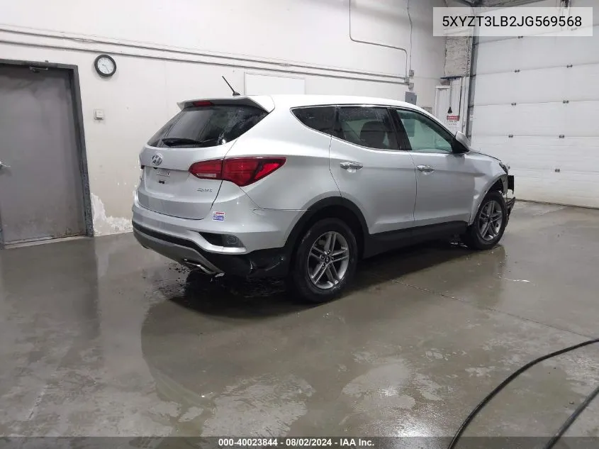 5XYZT3LB2JG569568 2018 Hyundai Santa Fe Sport 2.4L