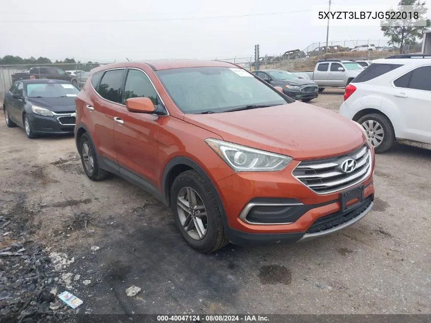 2018 Hyundai Santa Fe Sport 2.4L VIN: 5XYZT3LB7JG522018 Lot: 40047124