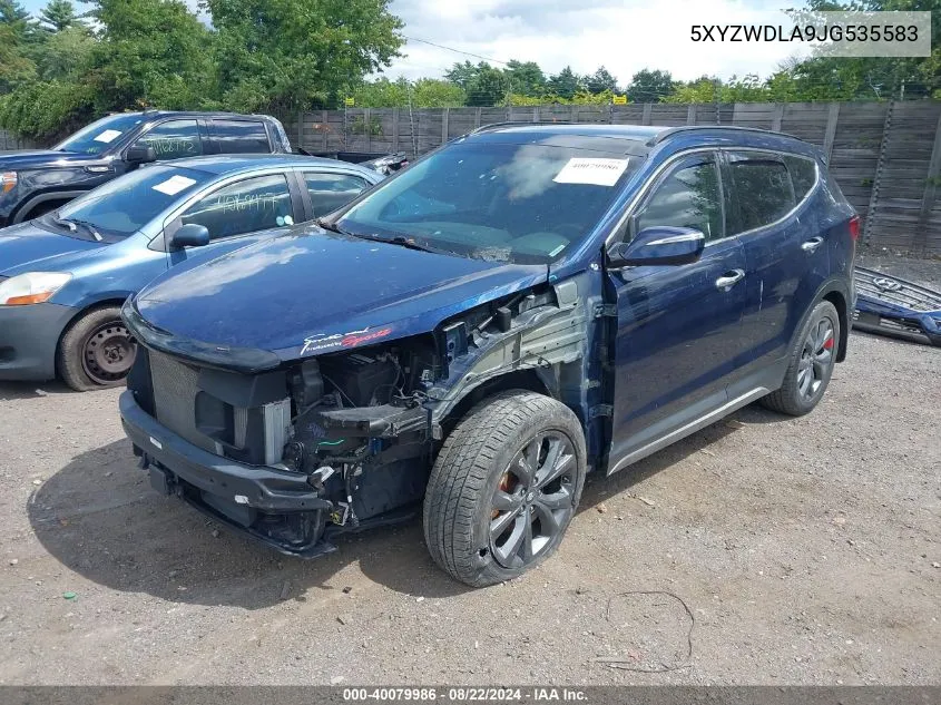 2018 Hyundai Santa Fe Sport 2.0T Ultimate VIN: 5XYZWDLA9JG535583 Lot: 40079986