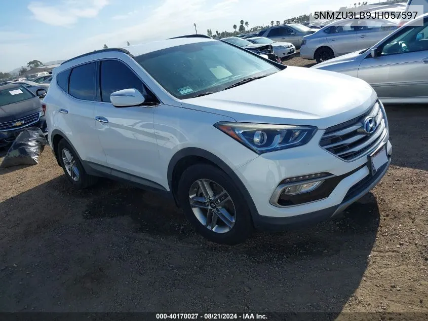 2018 Hyundai Santa Fe Sport 2.4L VIN: 5NMZU3LB9JH057597 Lot: 40170027