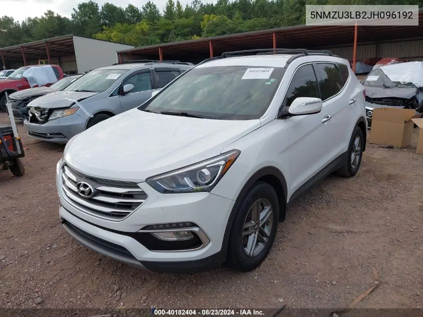 2018 Hyundai Santa Fe Sport 2.4L VIN: 5NMZU3LB2JH096192 Lot: 40182404