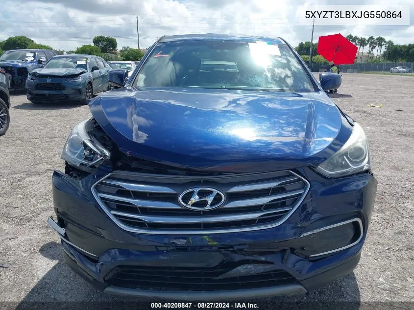 2018 Hyundai Santa Fe Sport 2.4L VIN: 5XYZT3LBXJG550864 Lot: 40208847