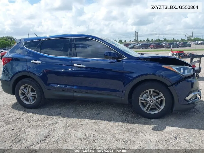 2018 Hyundai Santa Fe Sport 2.4L VIN: 5XYZT3LBXJG550864 Lot: 40208847