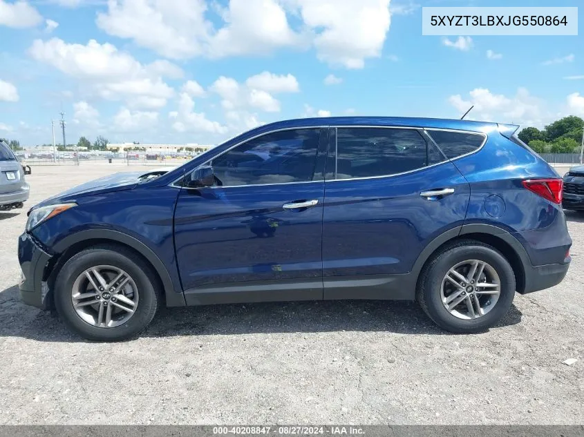 2018 Hyundai Santa Fe Sport 2.4L VIN: 5XYZT3LBXJG550864 Lot: 40208847