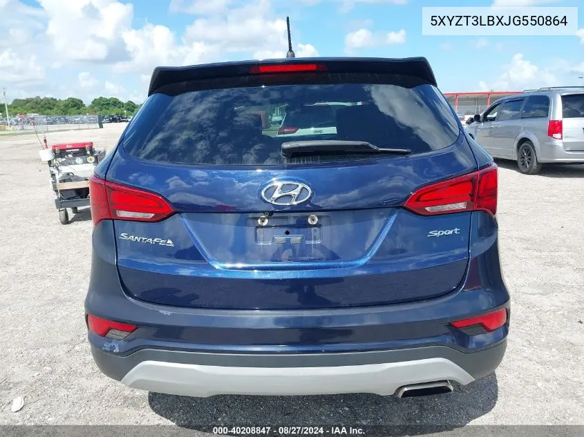 2018 Hyundai Santa Fe Sport 2.4L VIN: 5XYZT3LBXJG550864 Lot: 40208847