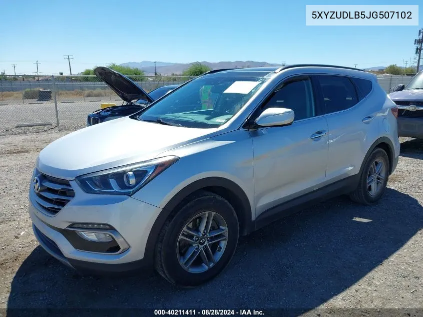 2018 Hyundai Santa Fe Sport 2.4L VIN: 5XYZUDLB5JG507102 Lot: 40211411