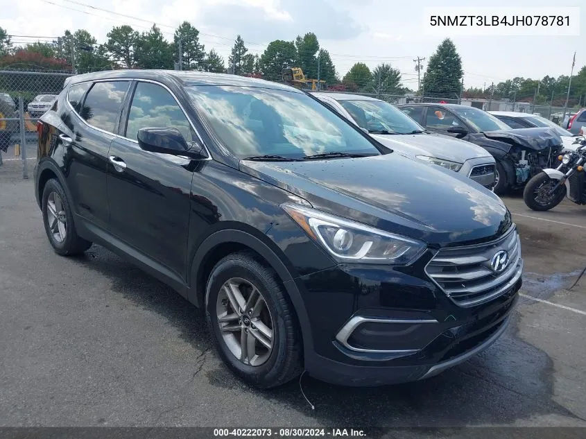 5NMZT3LB4JH078781 2018 Hyundai Santa Fe Sport 2.4L