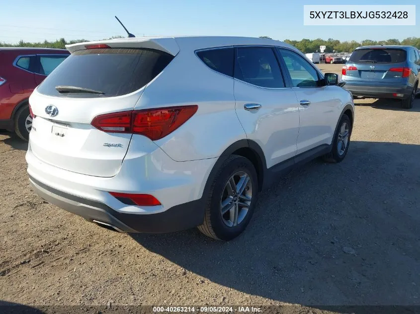 5XYZT3LBXJG532428 2018 Hyundai Santa Fe Sport 2.4L