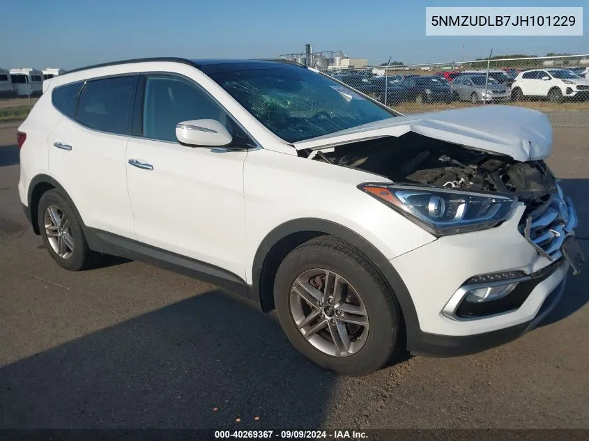 2018 Hyundai Santa Fe Sport 2.4L VIN: 5NMZUDLB7JH101229 Lot: 40269367