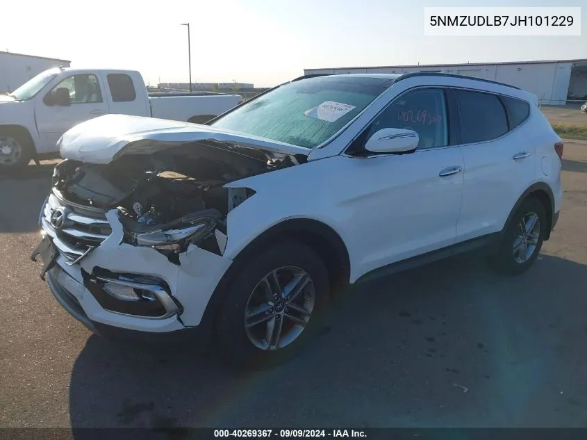 2018 Hyundai Santa Fe Sport 2.4L VIN: 5NMZUDLB7JH101229 Lot: 40269367