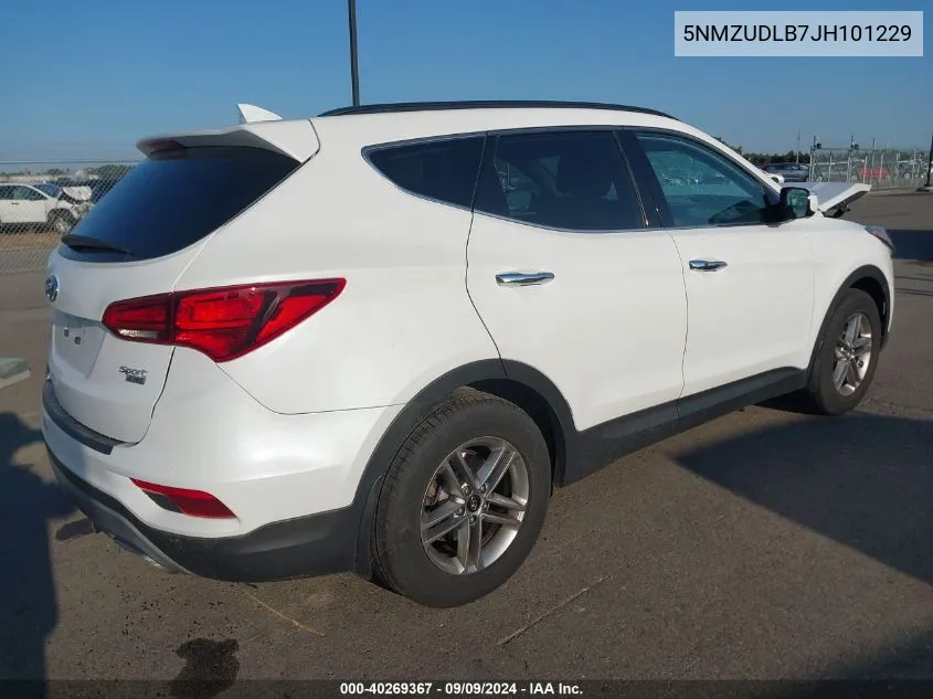 2018 Hyundai Santa Fe Sport 2.4L VIN: 5NMZUDLB7JH101229 Lot: 40269367