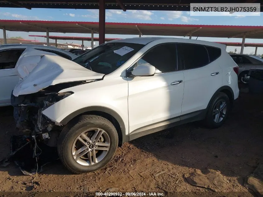 2018 Hyundai Santa Fe Sport 2.4L VIN: 5NMZT3LB2JH075359 Lot: 40290932