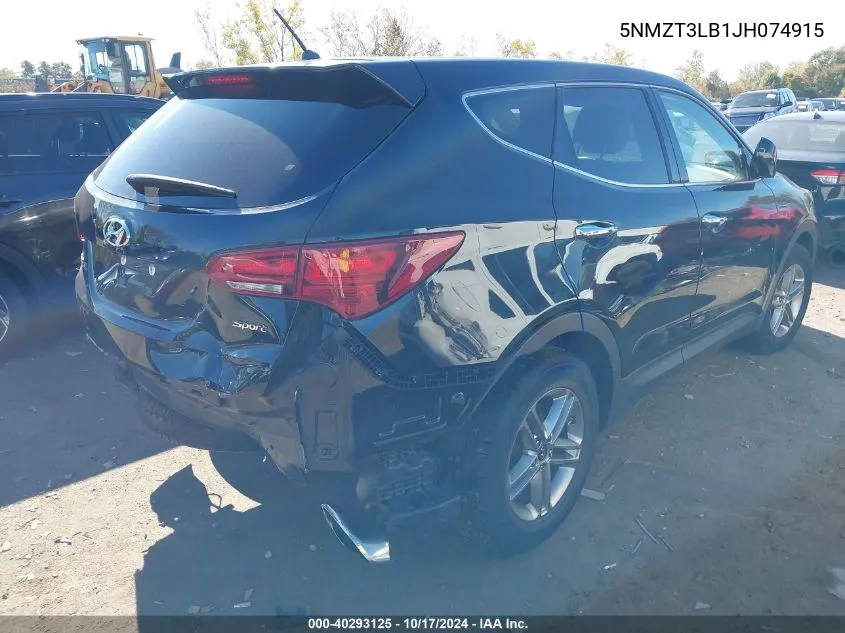 5NMZT3LB1JH074915 2018 Hyundai Santa Fe Sport 2.4L