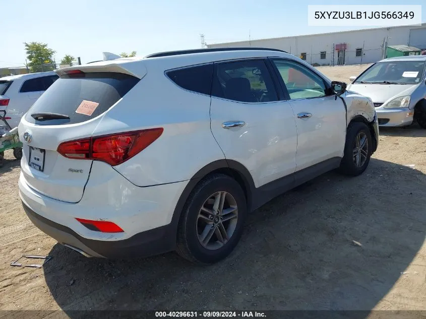 2018 Hyundai Santa Fe Sport 2.4L VIN: 5XYZU3LB1JG566349 Lot: 40296631