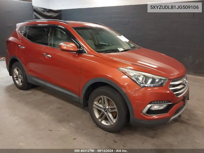 2018 Hyundai Santa Fe Sport 2.4L VIN: 5XYZUDLB1JG509106 Lot: 40312791