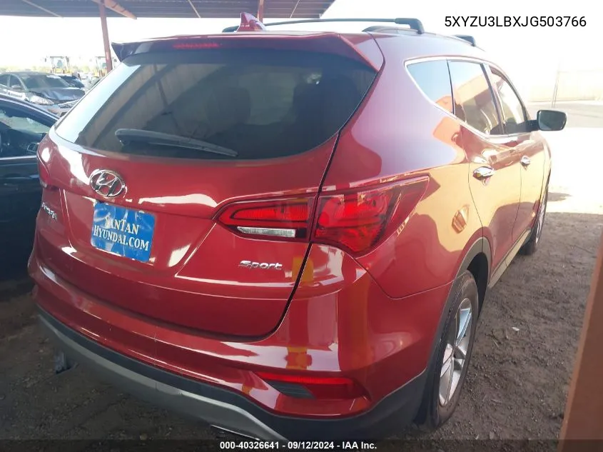 5XYZU3LBXJG503766 2018 Hyundai Santa Fe Sport