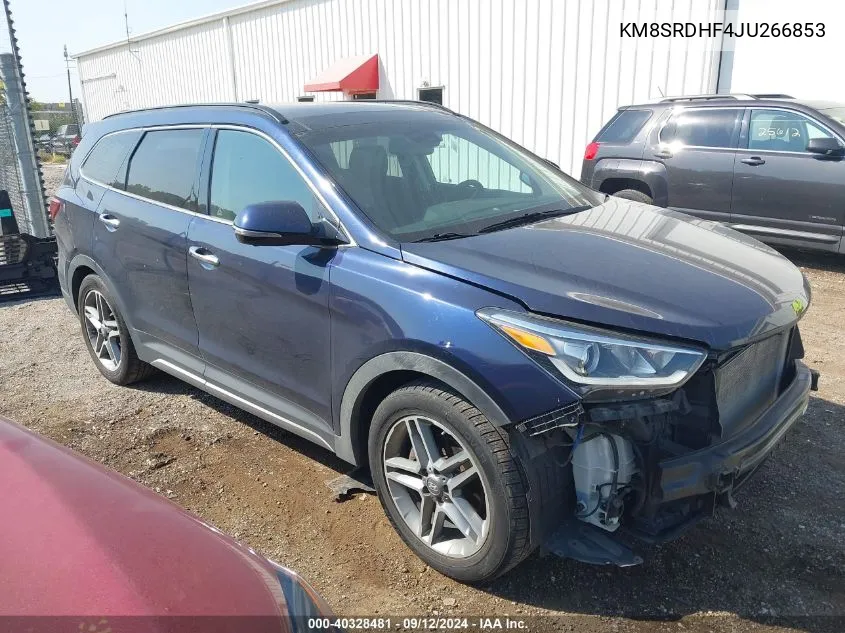 KM8SRDHF4JU266853 2018 Hyundai Santa Fe Se/Limited