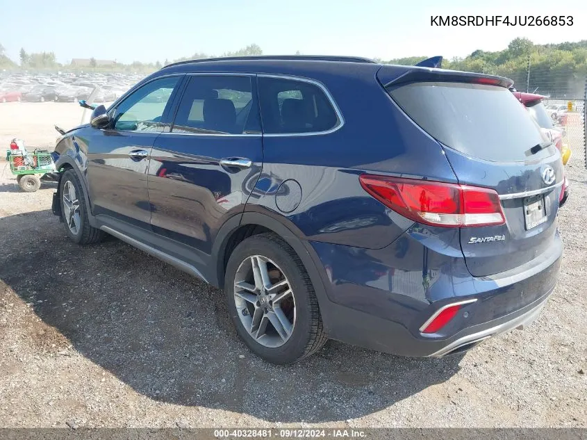 KM8SRDHF4JU266853 2018 Hyundai Santa Fe Se/Limited