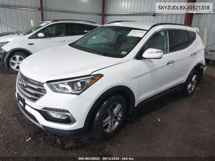 2018 Hyundai Santa Fe Sport 2.4L VIN: 5XYZUDLBXJG521318 Lot: 40335503