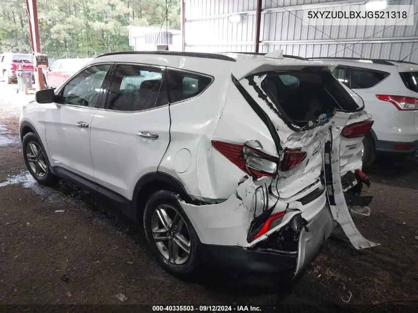 2018 Hyundai Santa Fe Sport 2.4L VIN: 5XYZUDLBXJG521318 Lot: 40335503