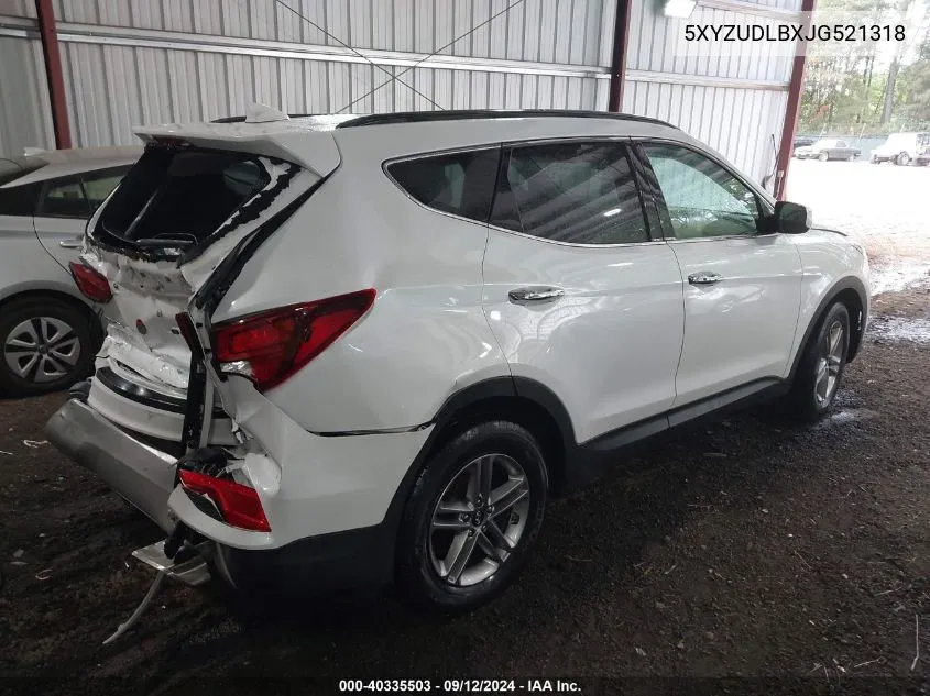 2018 Hyundai Santa Fe Sport 2.4L VIN: 5XYZUDLBXJG521318 Lot: 40335503